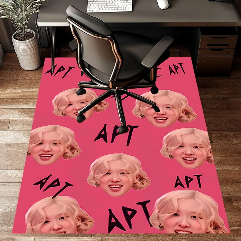Custom BlackPink Mat Personalized Name, Polyester Washable Indoor Entryway Rug, Gift for Christmas, Easter, Thanksgiving Day