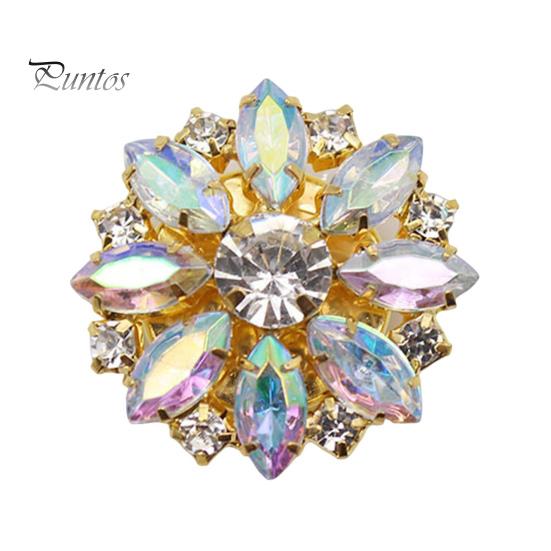 Knappetrekk Fargerike Rhinestone Mansjettknapper Avtagbar skjorte Knappeklemmer Smykker Tang Press Snap Suit Tux Tilbehør