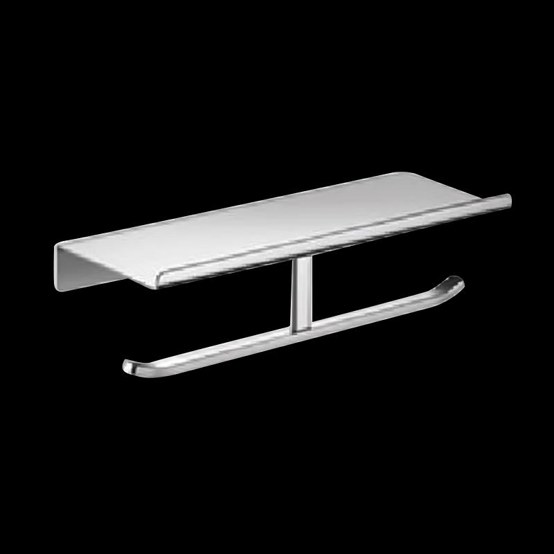 Juyuan Stainless Steel Toilet Paper Holder with Storage Shelf