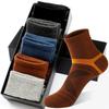 Men's Black Sweat-Absorbent Odor-Resistant Mid-Calf Cotton Sports Socks for Outdoor & Leisure