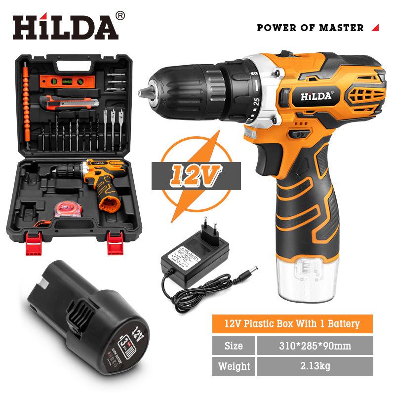 Hilda Rechargeable Lithium Multi-Function Impact Drill and Screwdriver