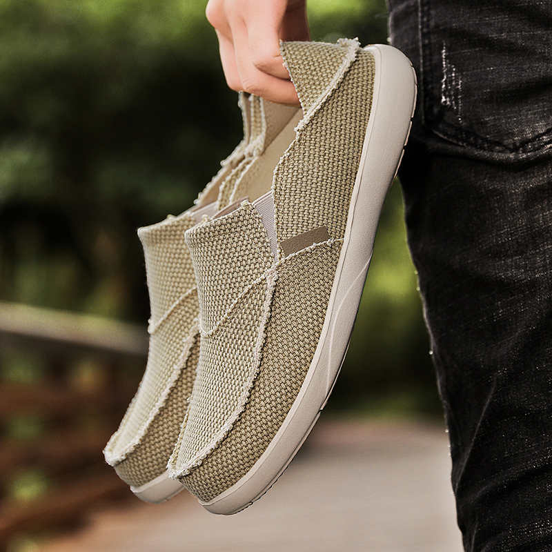 Fashion Without Laces Round Nose Black Men's Sneakers Loafers Male Running Shoes Boots 52 Sports Sapa Luxury High Quality