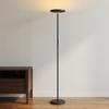Lampada da terra RGB Uplighter, Lampada Dimmerabile con Telecomando e Controllo Touch, Testa Rotante a 350 gradi, Nero