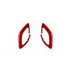 For Chevrolet Camaro 2016-22 Red Carbon Fiber Interior Door Lock P Cover Trim