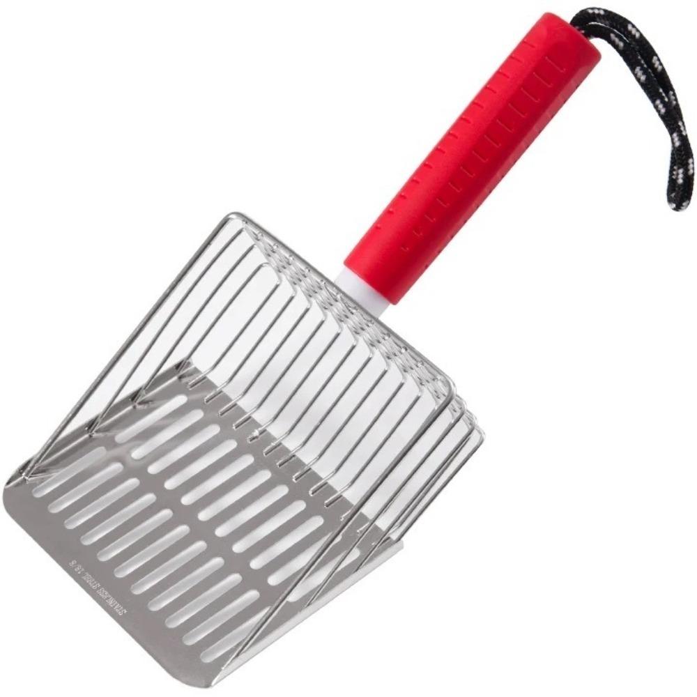 Hanging Design Cat Litter Shovel Stainless Steel Pet Feces Cleaner Pet Cleaner Scoop  Poop Lifter