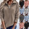 Winter Women's Sweater Jacket Fashion Pullover Zipper for Fall