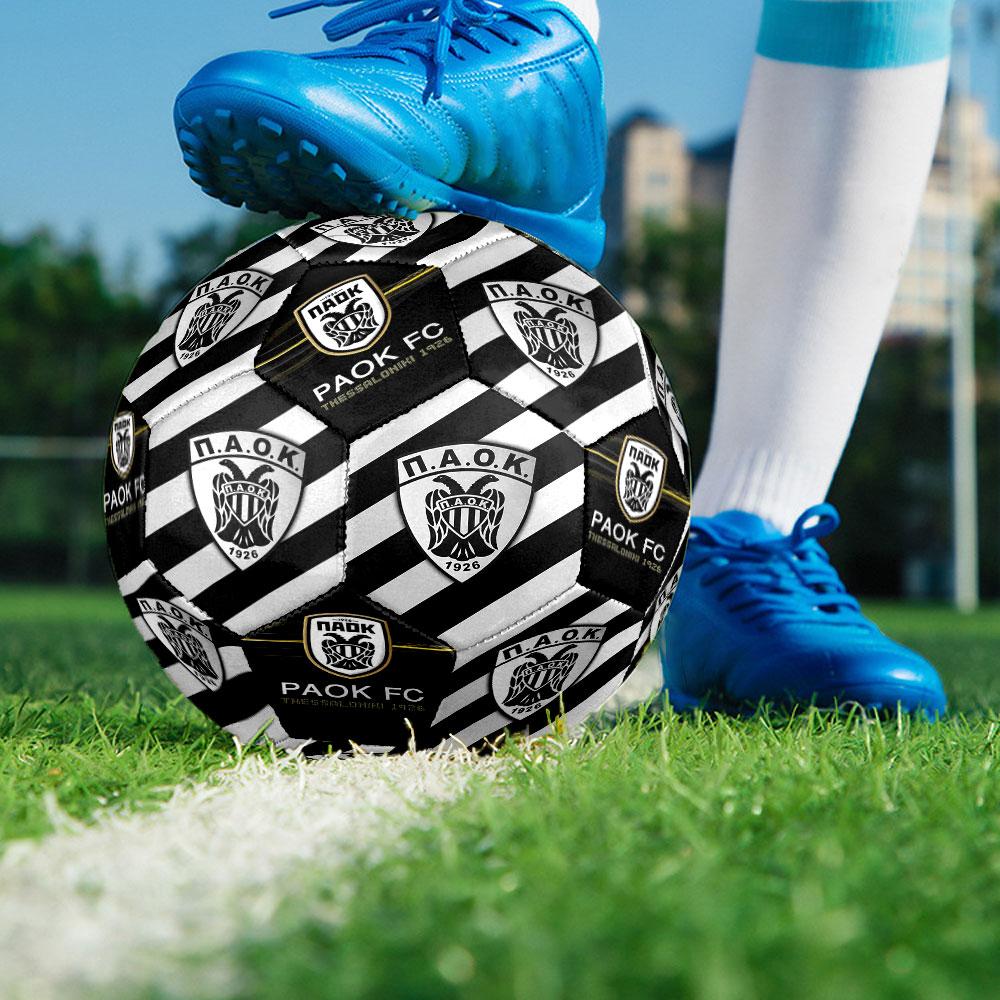 1pc PAOK FC Soccer Ball Size 5 Indoor Soccer Ball Fashion Colorful Backyard Game - Great For Sports Fans Gift HE90