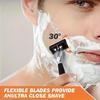 Six-Layer Men's Manual Razor with Metal Shaver Head