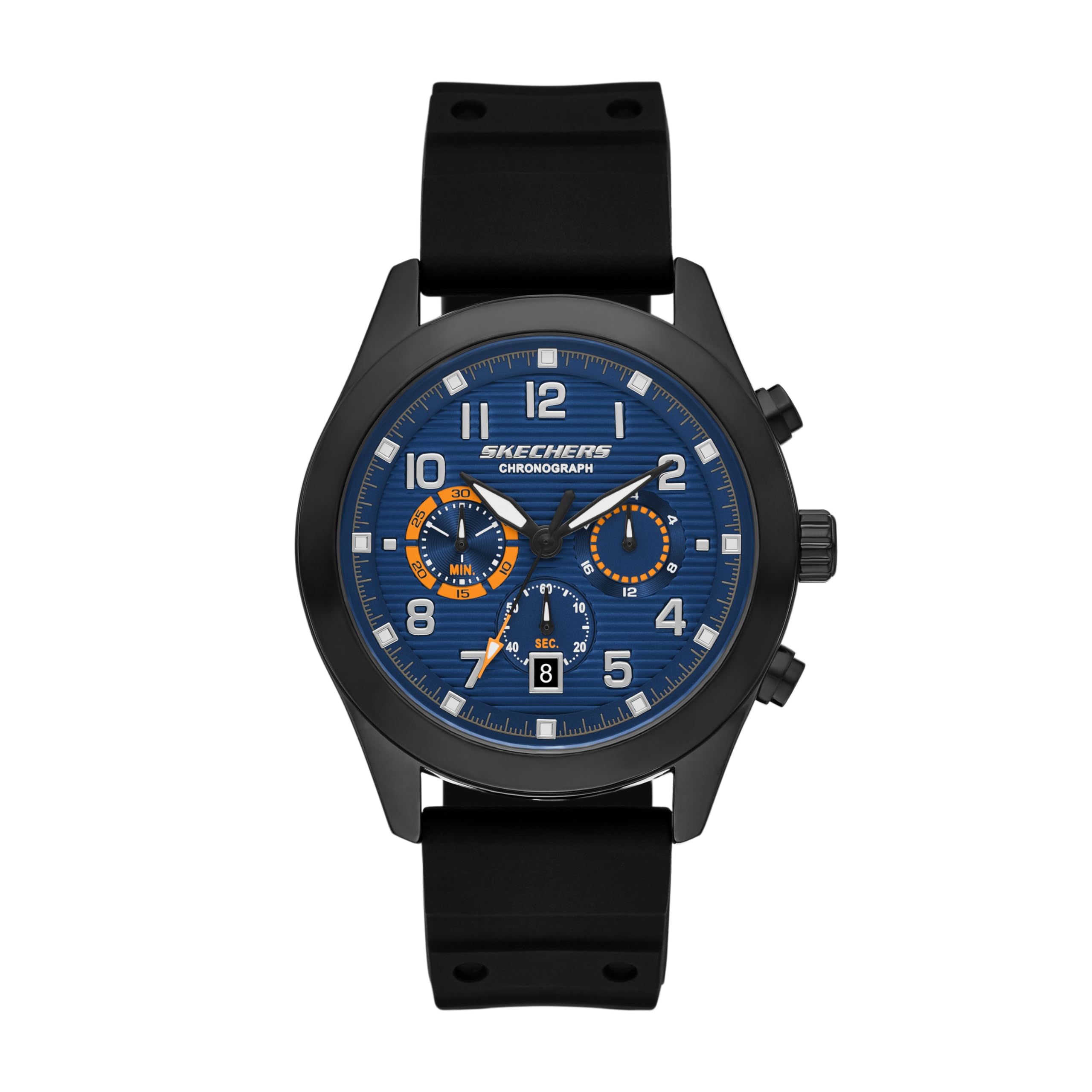 Skechers Analog Silicone Watch SR5284 Men s чёрный