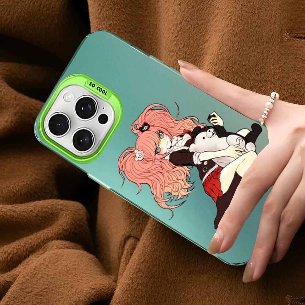Danganronpa Junko Enoshima Monokuma Phone Case For IPhone 16 15 14 13 12 11 Pro Max X XR XSMAX 8 Matte Shockproof Back Cover