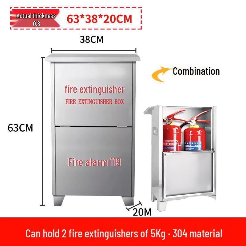 Stainless Steel Fire Extinguisher Box For 5kg Extinguisher