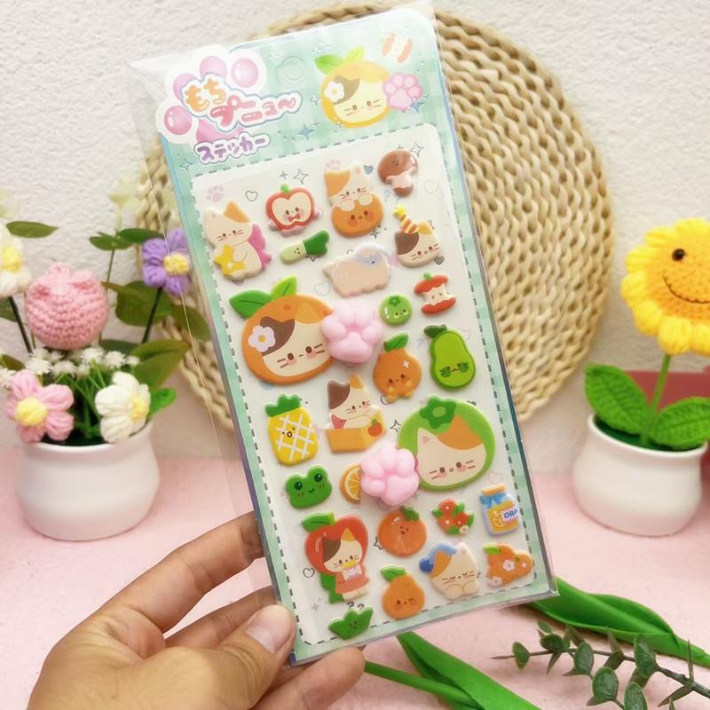 3D Bubble Stickers Cute Animal Butt Stickers Scrapbooking DIY Notebook Happy Buttocks Sticker Decals Decorative PP Stickers