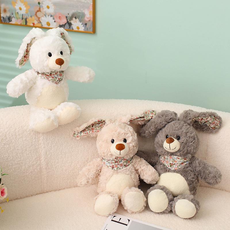 Cartoon Love Bear Hug Bear Doll Plush Toy Bunny Doll Children Accompany Soothing Doll