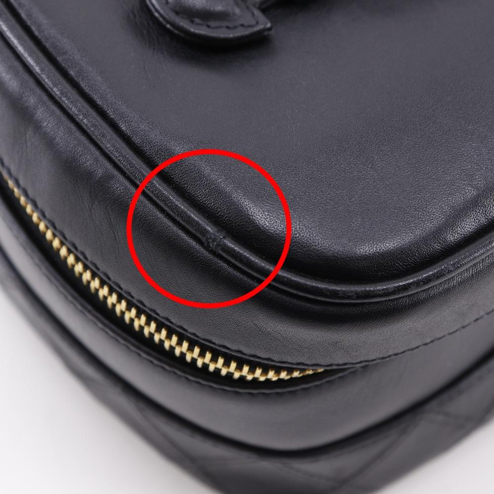 CHANEL Vanity Vanity A01618 Bicolole vintage black Calfskin Women Used