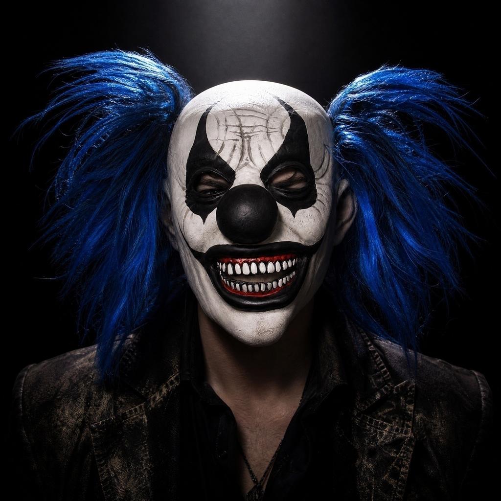 Fuldmaske Skræmmende med og Paryk til Halloween Kostumefest