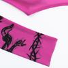 European and American Hip-hop Printed Spicy Girl Sexy Base Irregular Perspective Hollow Out Design Sense Women's Long Sleeved Jumpsuit