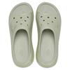 Crocs Crush High Shine Slides 5.2cm 'Light Green' Women's