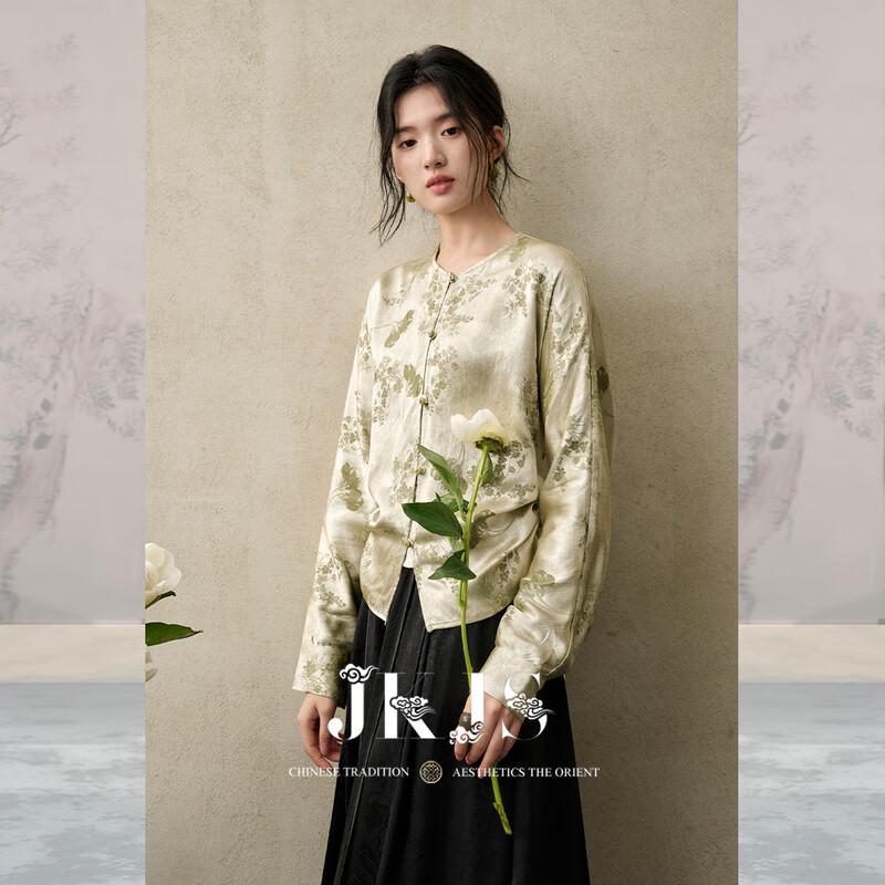 JK&JS Уюэцин Жаккардовый Топ в Новом Китайском Стиле S