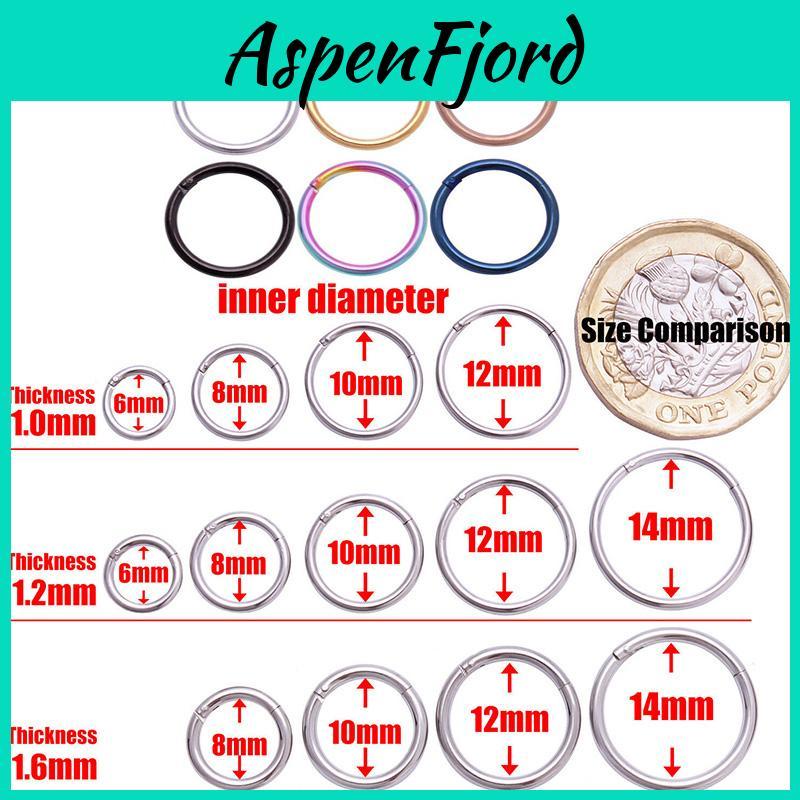 Various Styles Of Anti-allergy Steel Nose Rings For Ear And Tragus Piercings