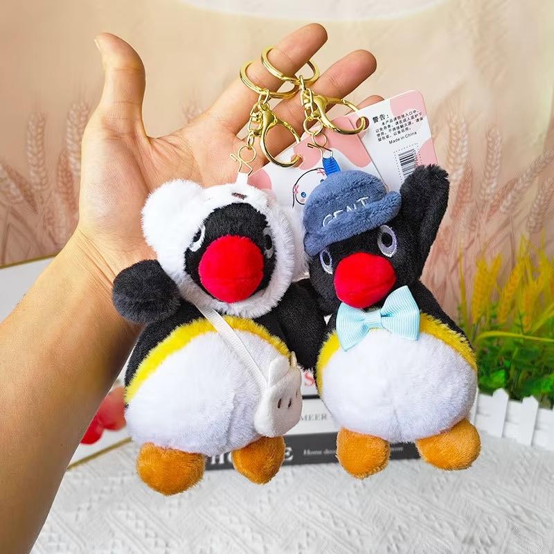 15Cm Plush Penguin Keychain Creative Dress Up Cute Stuffed Cartoon Doll Bag Pendant Charm Key Ring Toy Girl Surprise Gift