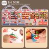 Children's Portable Quiet DIY Reusable Sticker Book Busy Jelly Paste Sticker Multi-scene Bubble Sticker Toys for Fun Learning