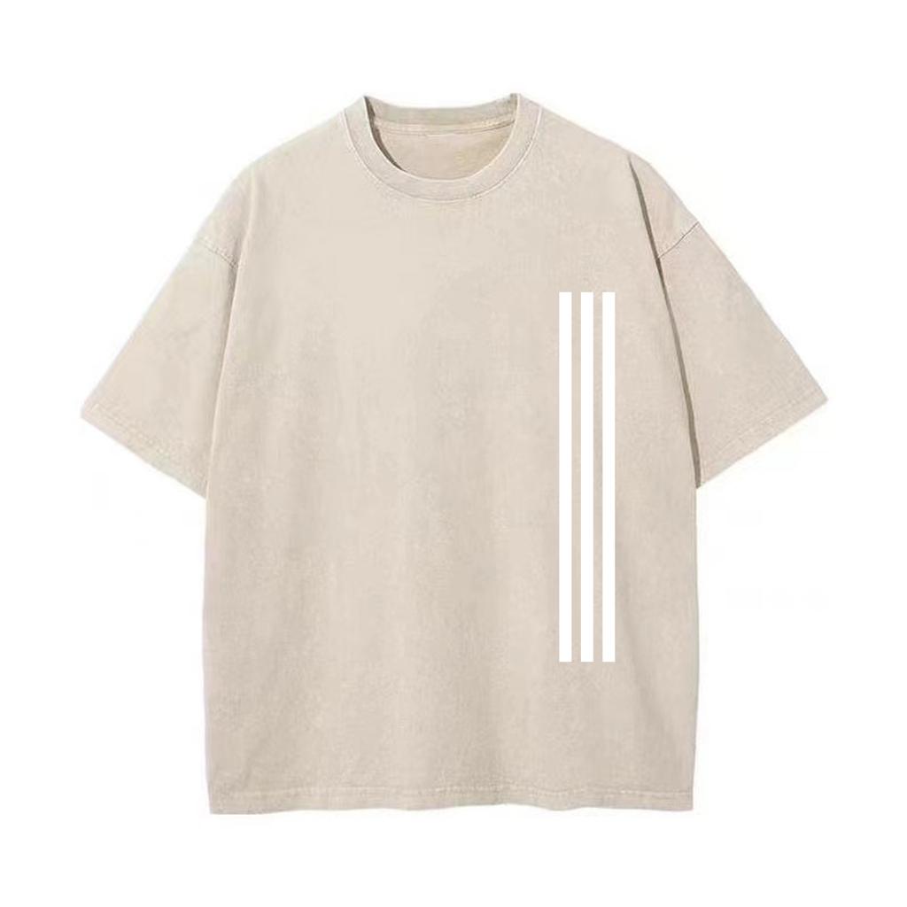 Retro Washed Vintage T-Shirt High Quality T Shirts Summer Oversized Short Sleeve Clothes Retro Washed Cotton Loose Street Tops