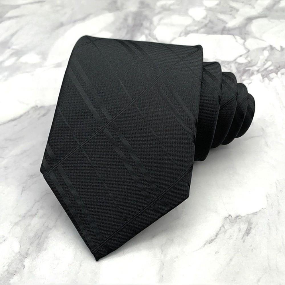 Jednolity Kolor Męski Krawat Kwiatowa Retro Zawiść Klasyczny Czarny Krawat Koszula