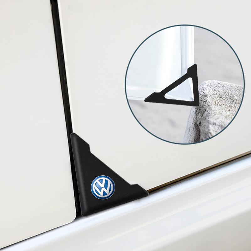 Car Logo Door Angle Cover Bumper Crash Anti-Scratch Protector Emblem For VW Golf Polo Tiguan Touran Jetta Passat CC T5 GTI Zq1
