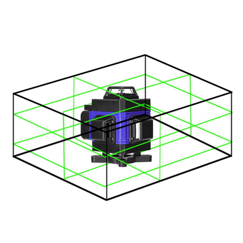 Multifunctional 4D 16 Lines Laser Level 3 degrees  Selfleveling Machine USB Rechargeable Lithium Battery