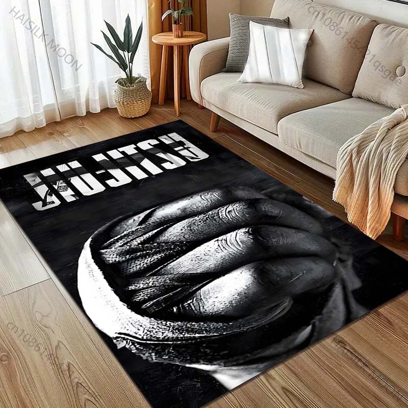 1PC Brazilian Jiu-Jitsu Print Carpet for Living Room Bedroom Sofa Doormat Home Decor Area Rug Non-slip Exercise Room Floor Mat