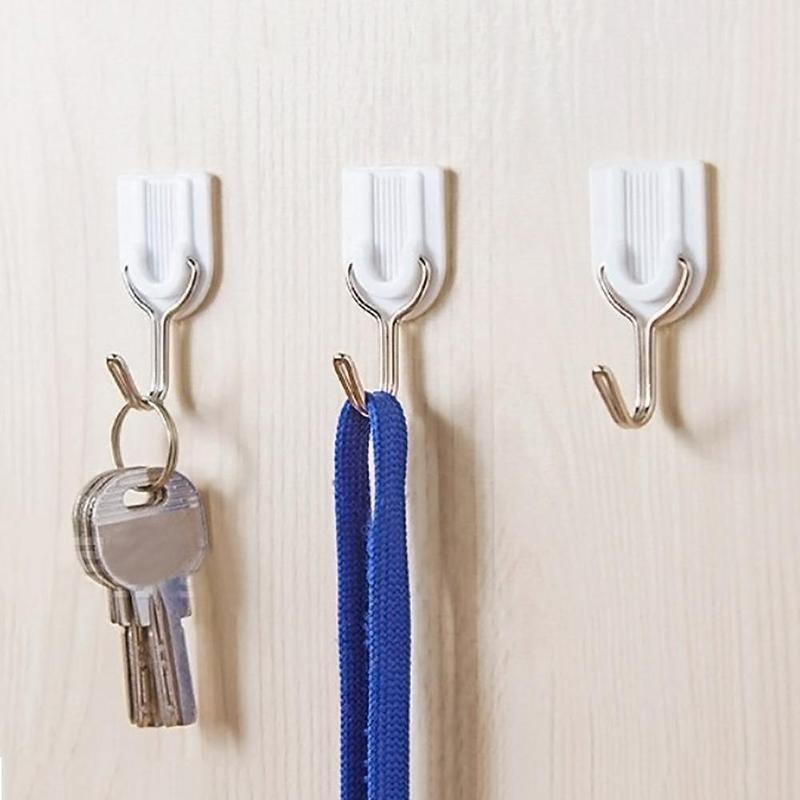 6Pcs/lot Colorful Wall Hook Key Hair Pin Holder Organizer Decorative Organizer