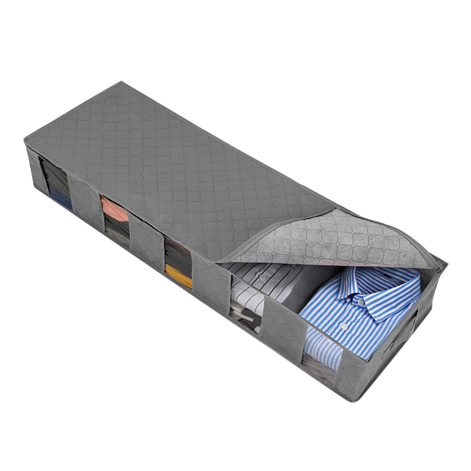 

Clothing Sotrage Boxes Dustproof Under Bed Organizer Large Capacity Quilt Blanket Clothes Shoes Toys Compartment Storage Bag One Size