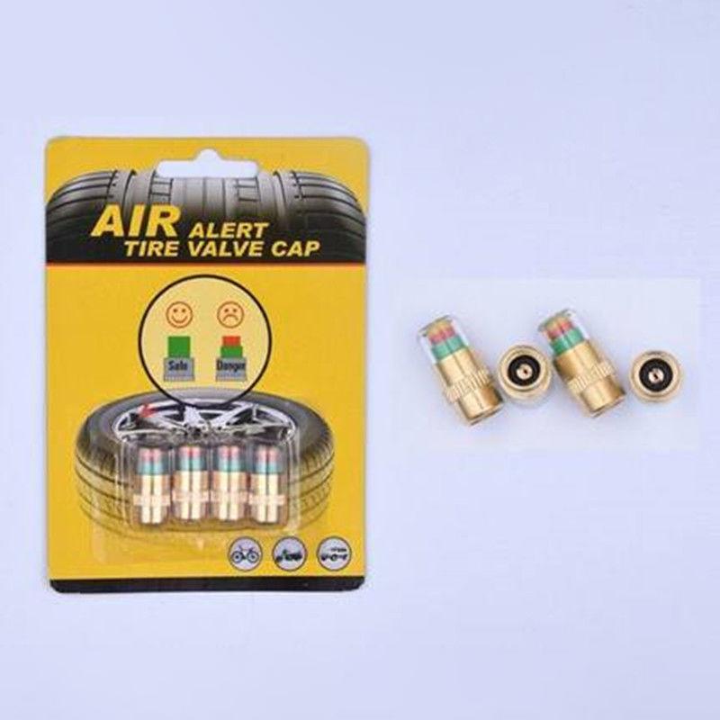 4pcs Car Tire Pressure Indicator Tire Pressure Gauge Indicator Alert Monitoring Valve Cap Sensor External Valve Detection·