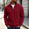 Men's Corduroy Long Sleeve Sweatshirt Pullover for Casual Wear