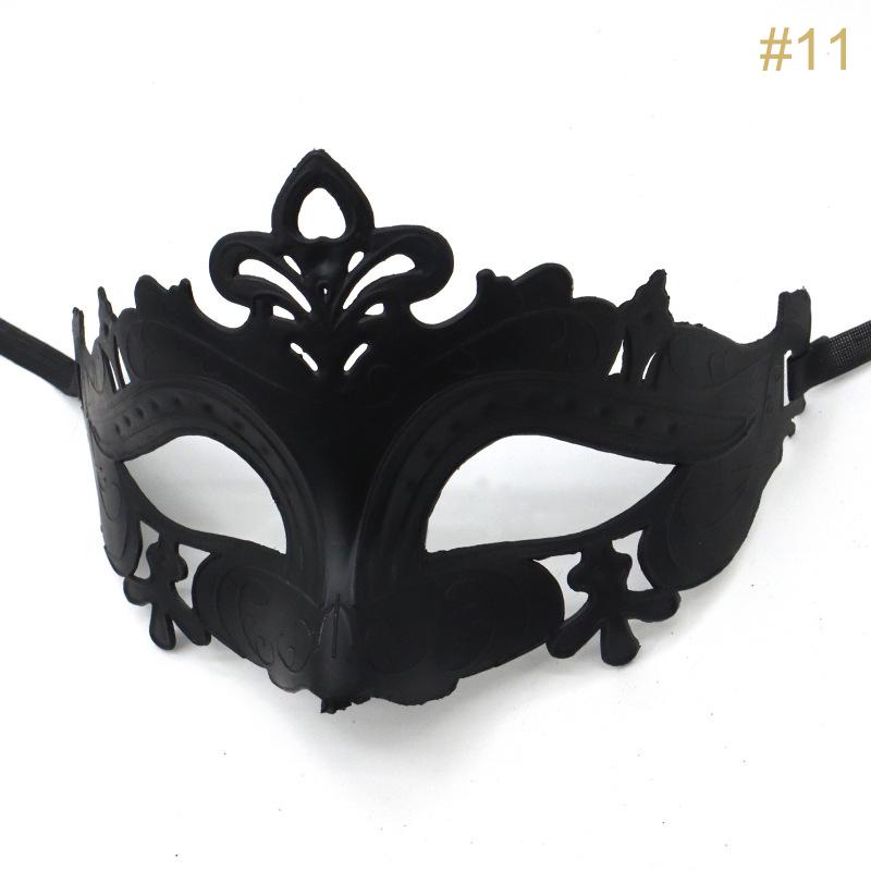 1PC Masquerade Mask Vintage Prince Mask Black Antique Copper Half Face Mask Plastic Halloween Costume Party Mask Women Men