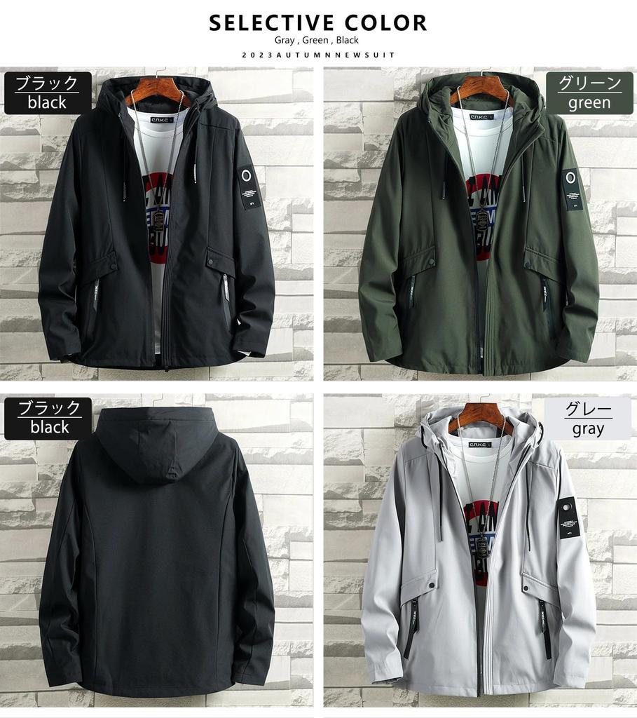 Sulliwayu Mountain Parka Cold Lightweight Fall Size Men's Jacket, Windbreaker, Outdoor, Weather, Windproof, Water-Repellent, Hooded, Lightweight,