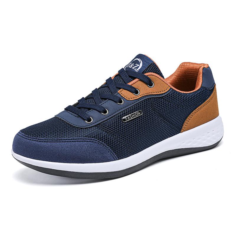 

Korean Style Men s Large Size Sports Shoes (39-46) - Trendy, Breathable, Casual Outdoor Running 40 синій