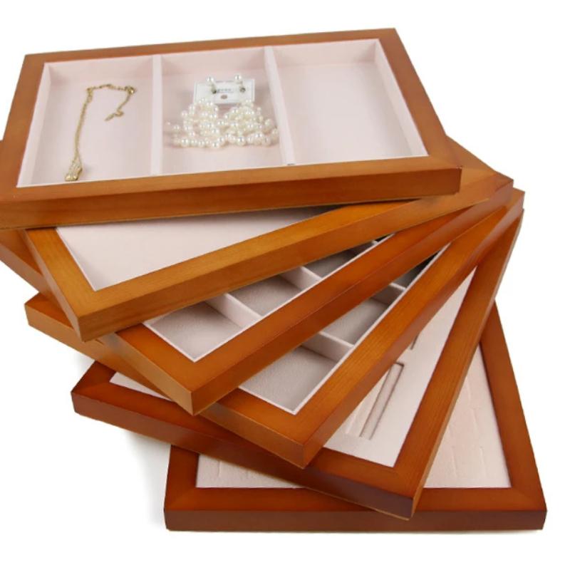 Schmucktablett Ring Ohrringe Display Requisiten Anhänger Armband Organizer Schaukasten Tablett Halskette Schmuck Aufbewahrung Display für Juwelier Ornamente Accessoires