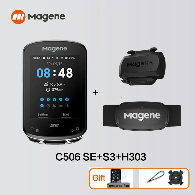 

Велокомп ютер Magene GPS C506 SE Навігація WiFi Спідометр Цифровий секундомір для велоспорту 2.4 Одометр Bluetooth Ant Для приміщень C506SE S3 H303