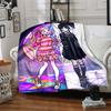 Colorful Friendship Flannel Blanket Super Soft Warm Cozy Blanket For Sofa Bed Office Travel Allseason Home Decor Gift