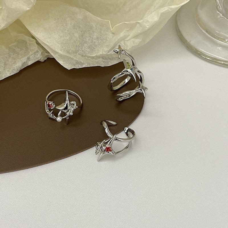 2022 New Starry Series Zirconia Ring For Women With Geometric Design And Adjustable Size