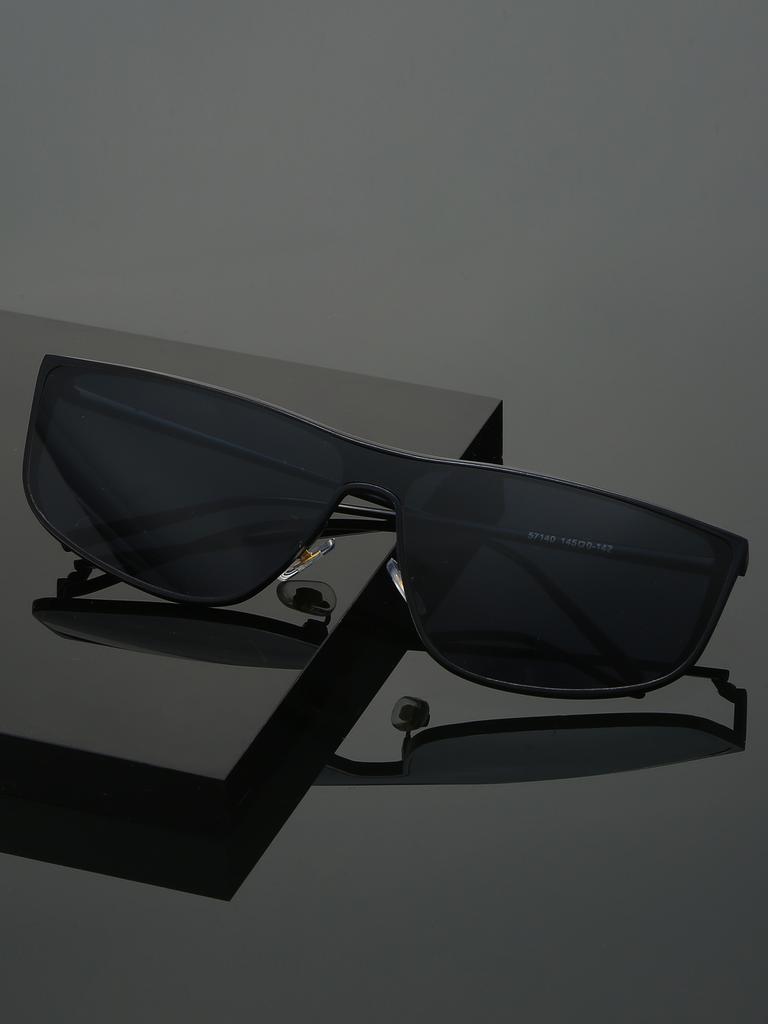 1Pc Metal Square Frame Black Glasses Metal Hinge Retro Simple High-End Fashion Glasses Suitable For Daily Wear Accessories Glass