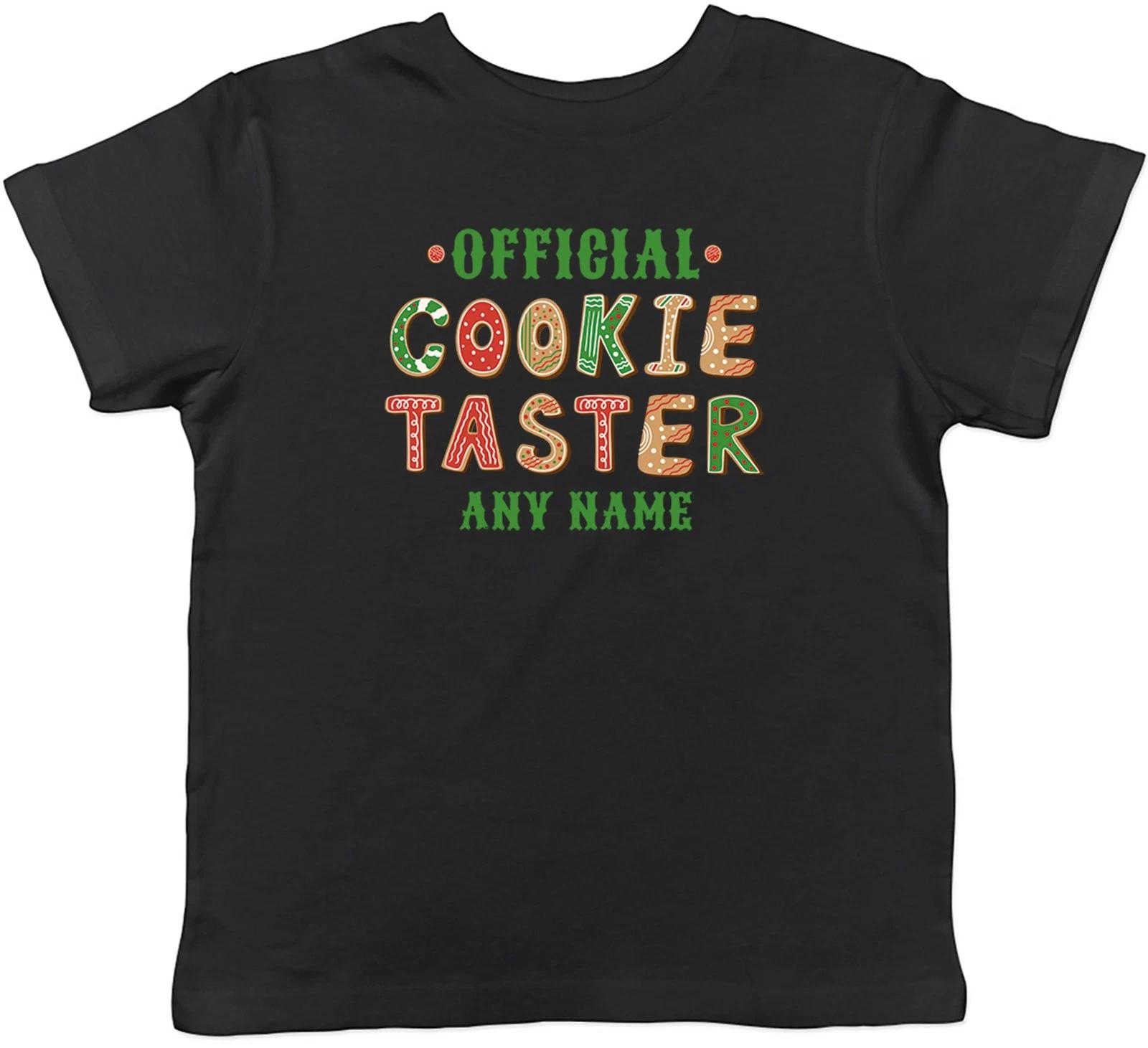 Personalised Official Cookie Taster Any Name Kids T-Shirt Boys Girls Gift 160