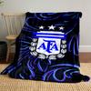 "Blue and Black AFA Logo Design" Patterned Blanket, Flannel, Suitable for All Seasons, Home Decor, Warm and Cozy