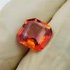 Natural Sapphire Orange Ceylon 6.15 Ct Square Cushion Cut CERTIFIED  Gemstone P-49-sa