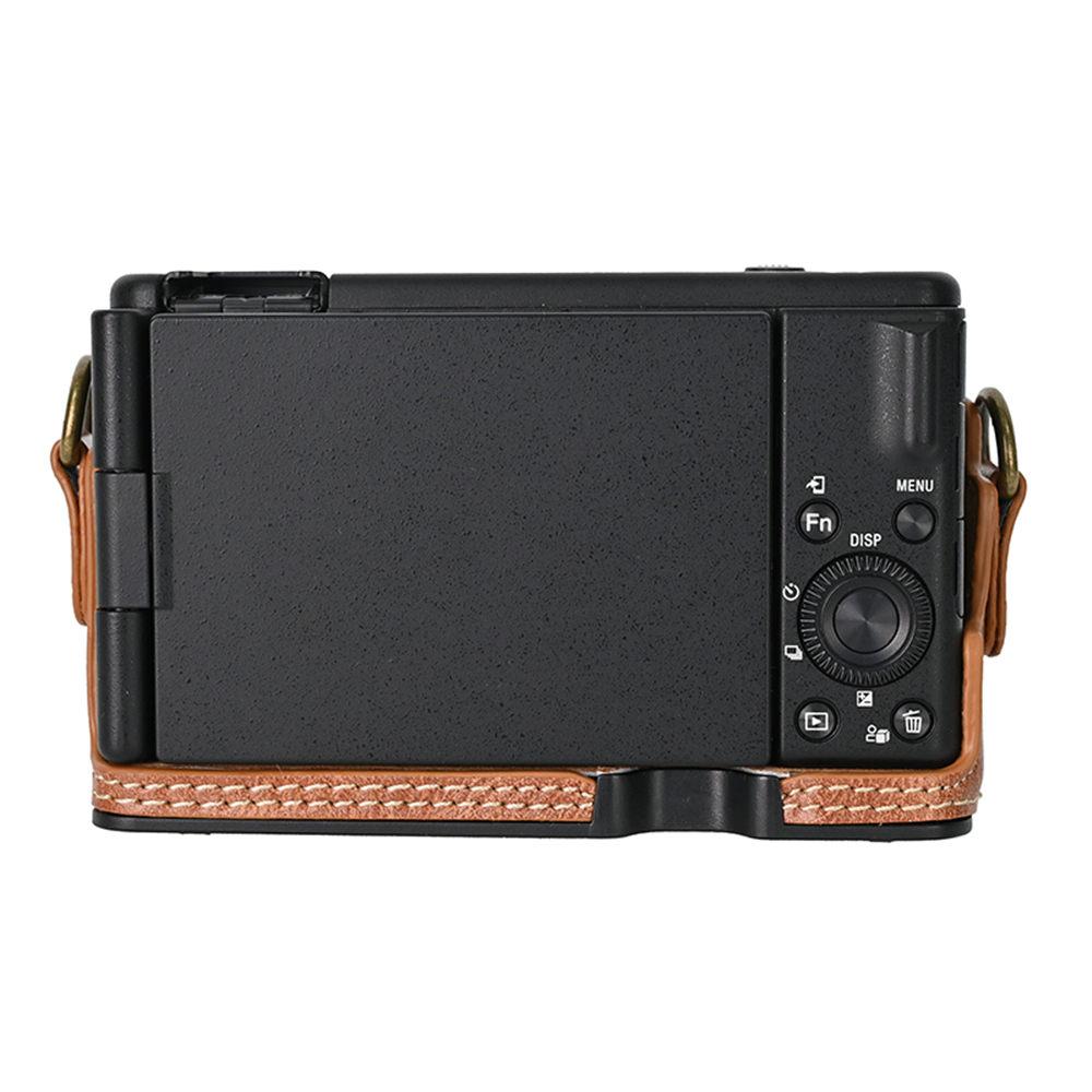 ZV1F PU Leder Kameratasche Hülle Für Sony ZV-1F ZV1F Ganzkörperabdeckung Mit Riemen