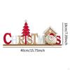Christmas English Letter Board Wood Sign Wooden Desk Ornament for Kitchen