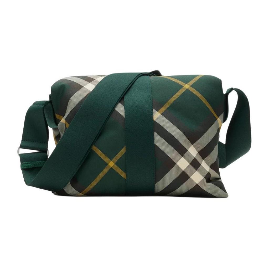 Burberry Pillow Adjustable Mesh Crossbody Bag With Magnetic Closure Men Messenger Bag Ivy-Green 80832911