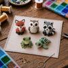 Cute Diy Handmade Colorful Beaded Animal Figurines Material Kit Perfect For Home Desktop Decor Ideal Gifts For Craft Lovers