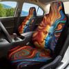2pcs, Unique Sun Moon Celestial Nouveau Pattern Car Seat Covers, Soft And All Season Use, Suitable For Cars, SUVs, And Trucks, I